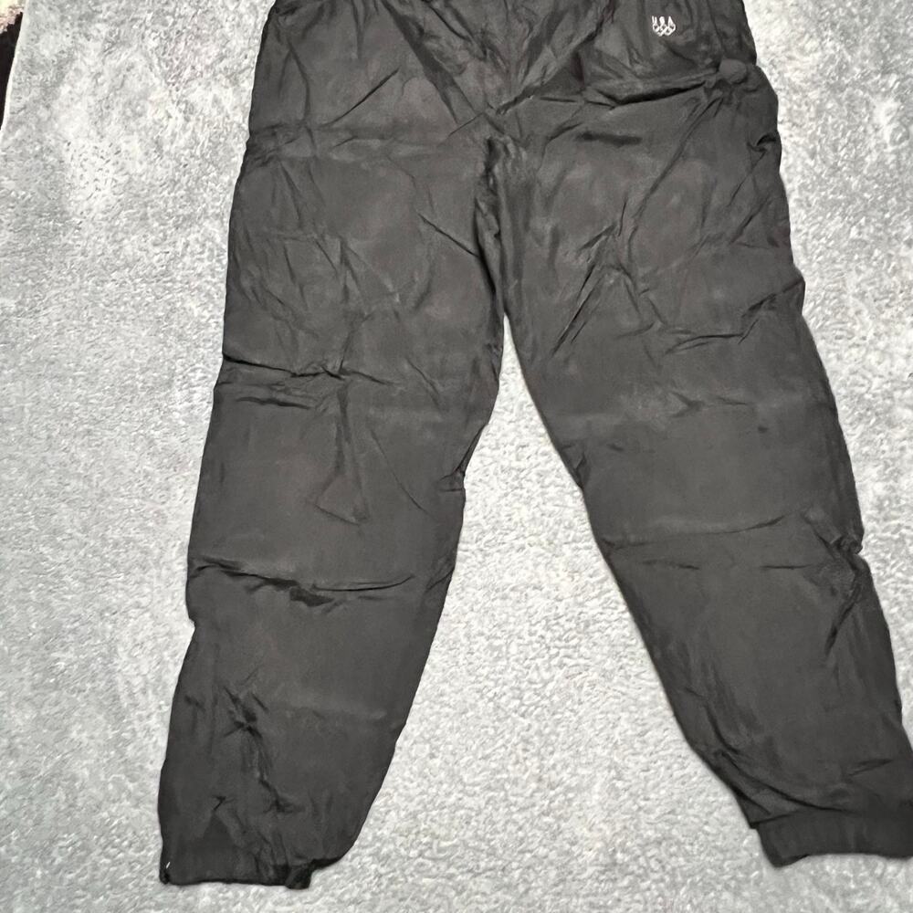 Vintage JC Penney USA Olympic Track Pants Mens Large Black Lined Nylon
